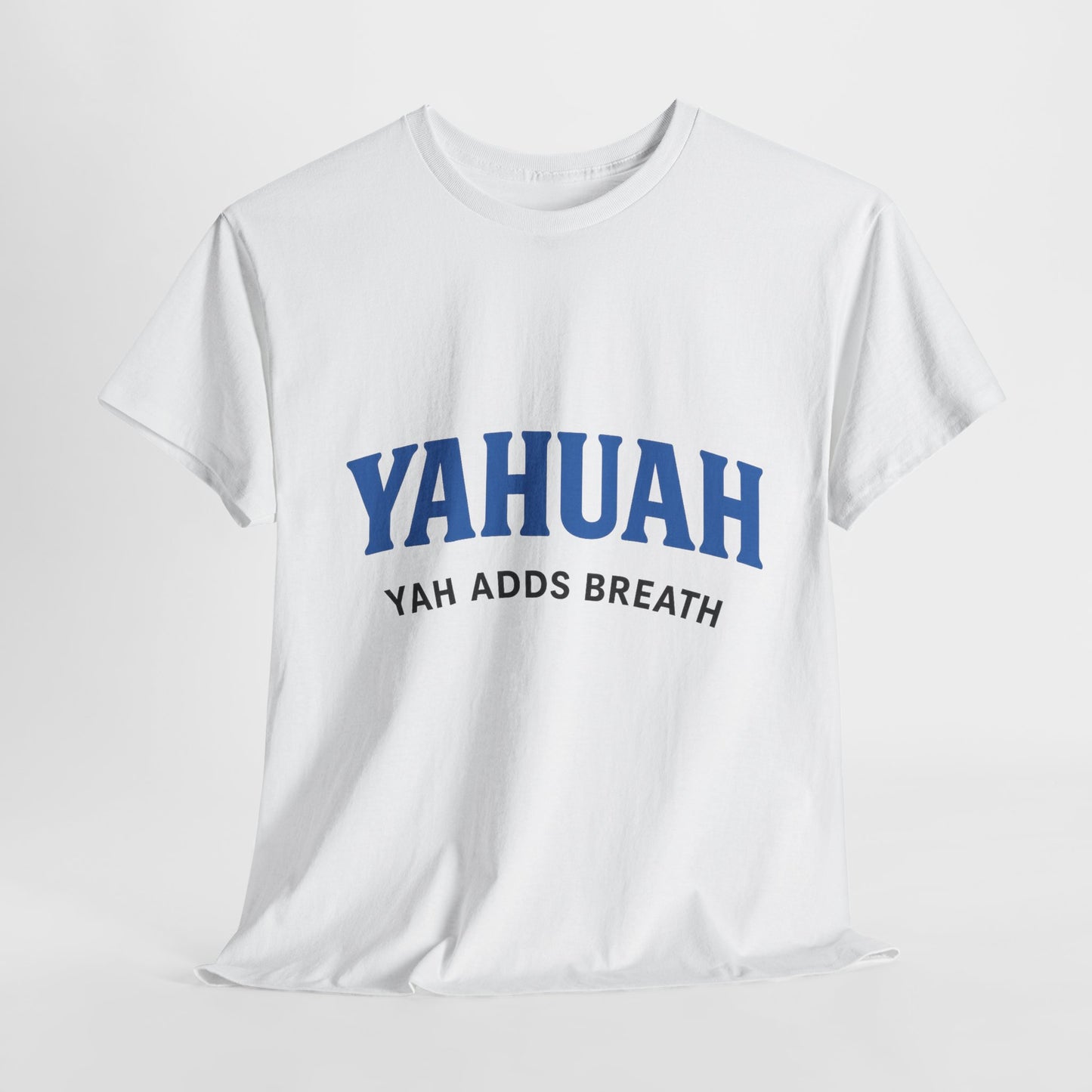 YAHUAH Heavy Cotton Tee - Unisex Spiritual Breath Design