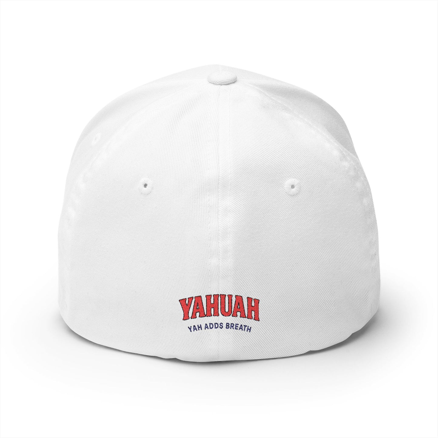 Embroidered Cap - Sacred Name YAHUAH in Red and Black