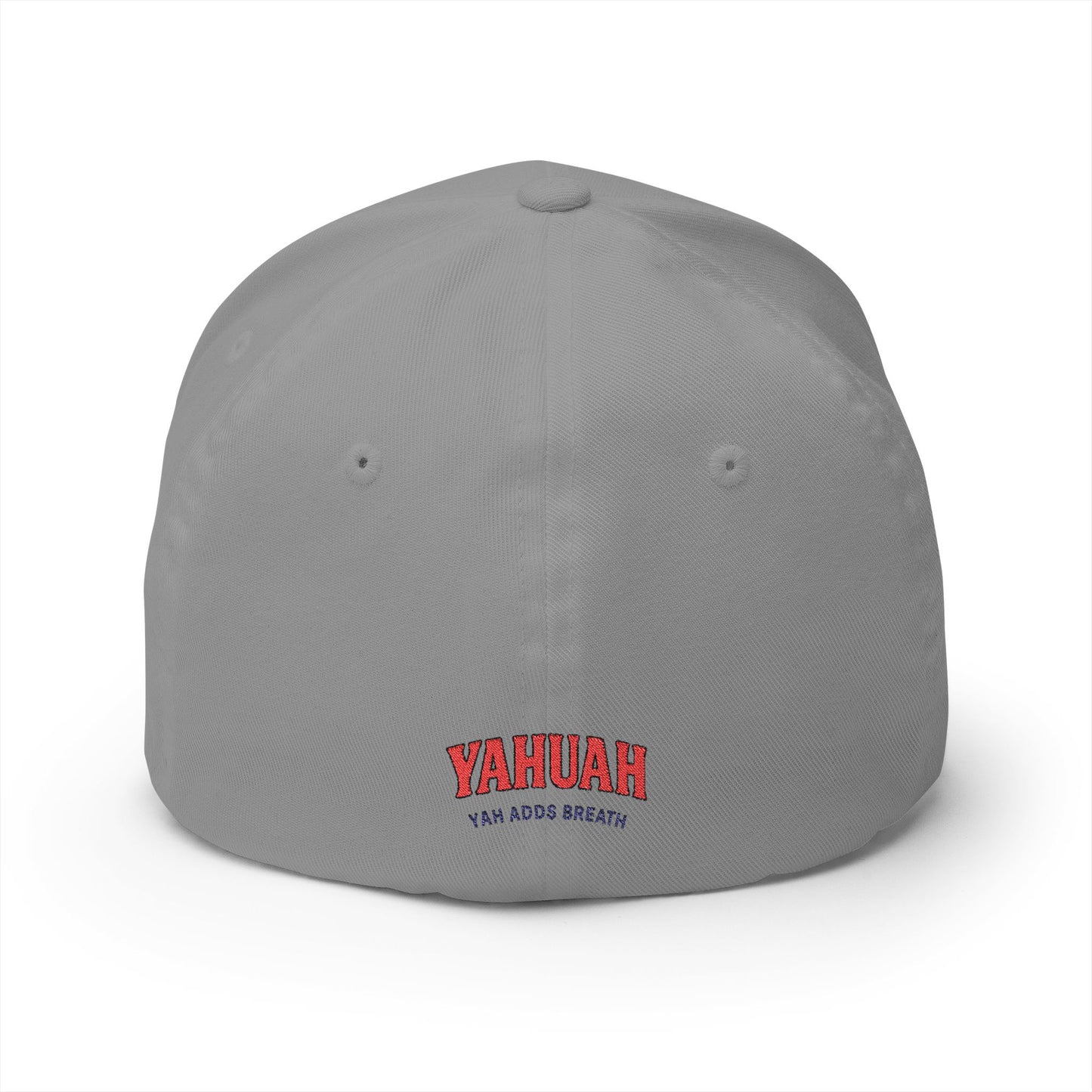 Embroidered Cap - Sacred Name YAHUAH in Red and Black