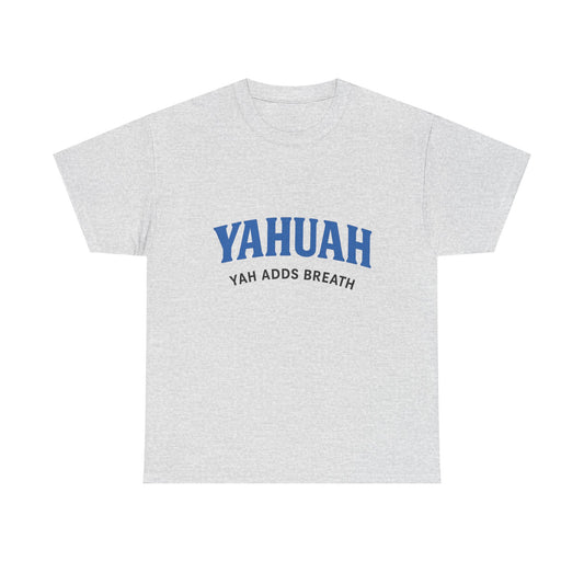 YAHUAH Heavy Cotton Tee - Unisex Spiritual Breath Design